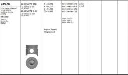 MOTOR PISTONSEGMANI  RIKEN  79.000.5 - KINGPISTON 18-3050273