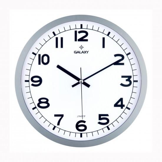 DUVAR SAATI GRI CERCEVE CAP29.5CM AKRILIK BOYAL - SAAT 216-G
