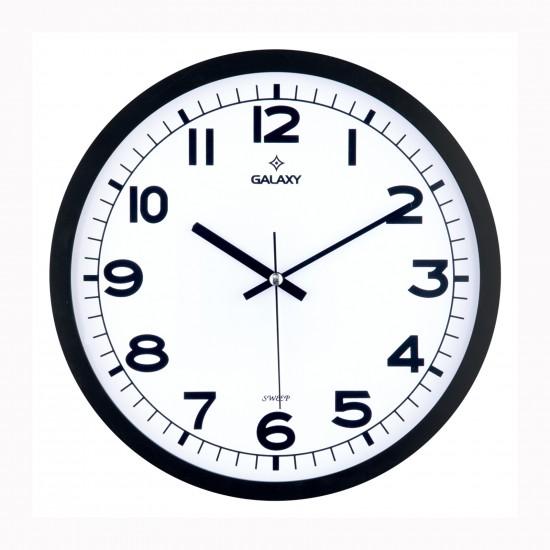 DUVAR SAATI SIYAH CERCEVE CAP29.5CM AKRILIK BOY - SAAT 216-K
