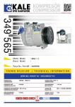 KLIMA KOMPRESORU 6PK - V KAYIS KASNAGI 119MM B - KALE 349565