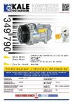 KLIMA KOMPRESORU 6PK - V KAYIS KASNAGI 125MM C - KALE 349790