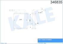 RADYATOR KALORIFER H-100 MINIBUS 94-05 KLIMASI - KALE 346835