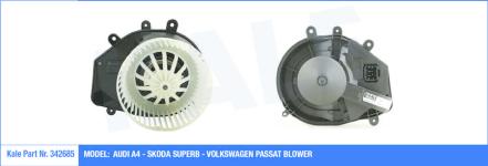 KALORIFER FAN MOTORU-MANUEL KLIMALI VW PASSAT  - KALE 342685