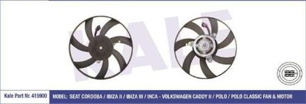 FAN MOTORU VW CORDOBA / IBIZA II / IBIZA III / - KALE 415900