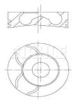 Pistonsegman 89.00 Mm 0.50 0.20 Kisa Mercedes-benz Sprinter  - MAHLE 0010111