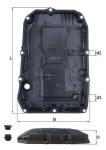 Otomatik Sanziman Yag Karteri 9g-tronic Contali.Filtreli W20 - MAHLE HX196KIT