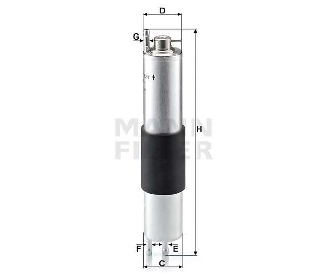 Yakit Filtresi Bmw M54 M60 M62 E38 E39 E53 - MANN WK532