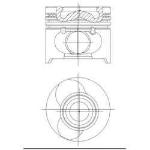 PISTON SEGMAN 0.50 CLIO KANGO 1.5 DIZEL K9 - YENMAK 4164-050