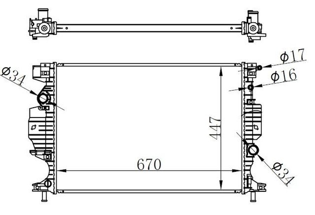MOTOR SU RADYATORU MONDEO IV 14 GALAXY III  - ORIS BFR179026
