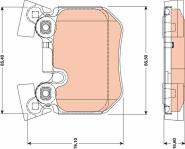 FREN BALATASI ARKA BMW E81 E82 E88 E90 E92 - TRW GDB1795