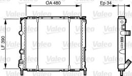 Motor Radyatoru Kangoo 1.4 8v Clio İi 1.9d - VALEO 732474